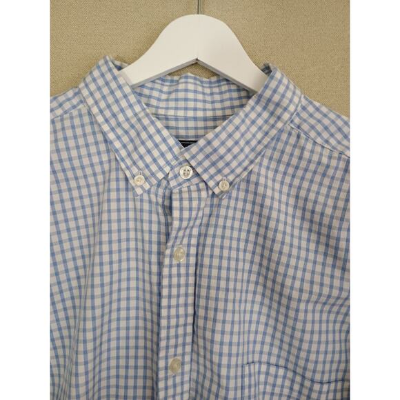 Vineyard Vines Shirt Men's 2X Blue White Check Classic Fit Murray Button Down - Picture 5 of 11